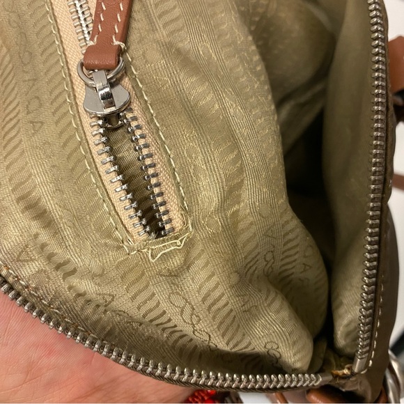 PRADA Brown Nylon and Leather Shoulder handbag - Picture 7 of 9